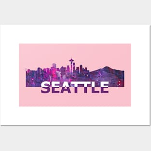 Seattle Skyline Posters and Art